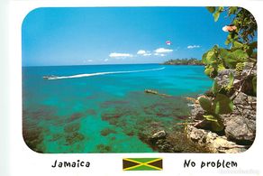 Cartoline: Format Spécial - 170 x 125 mms - Jamaique - Jamaica - Negril - Seagrapes and parasailing : Westend i